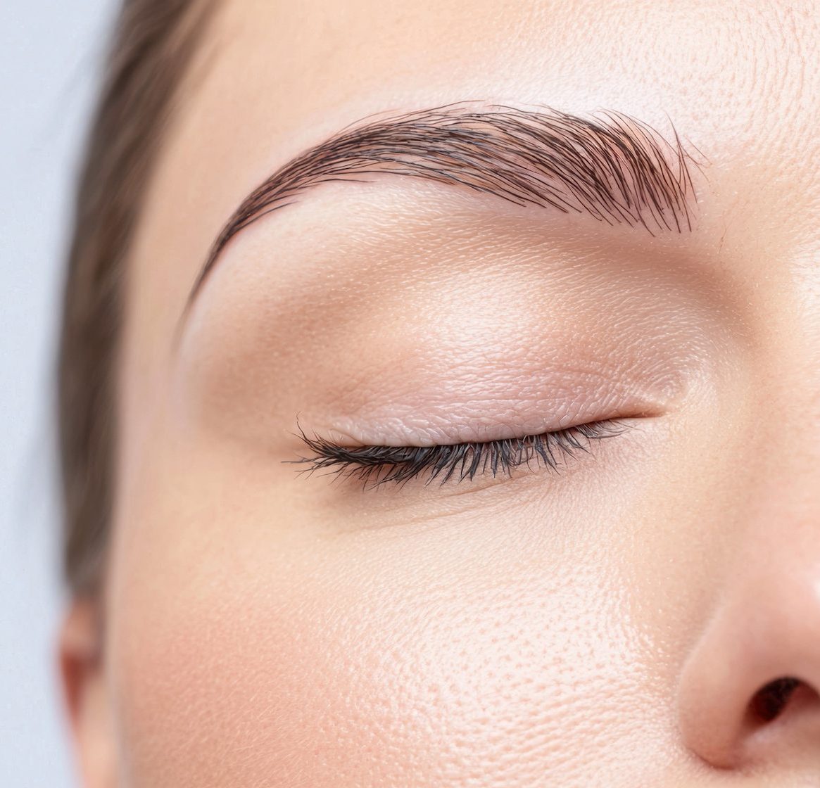 a close up of a person