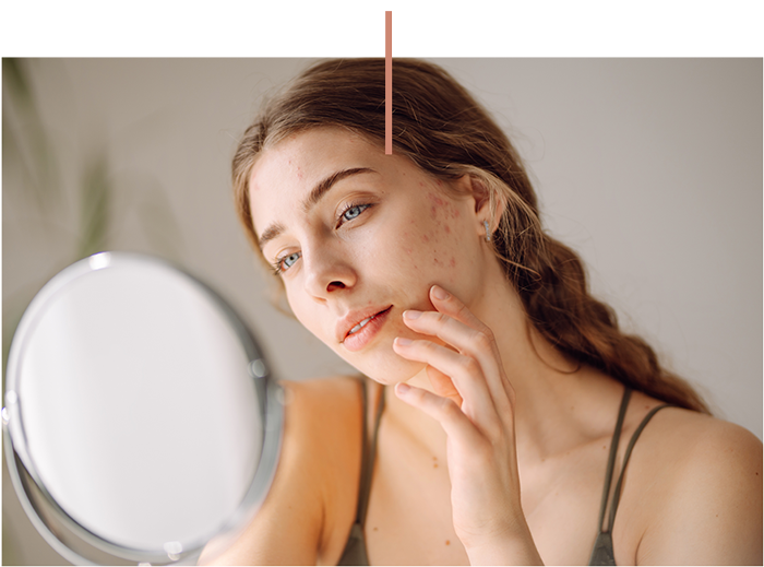 a woman taking a selfie