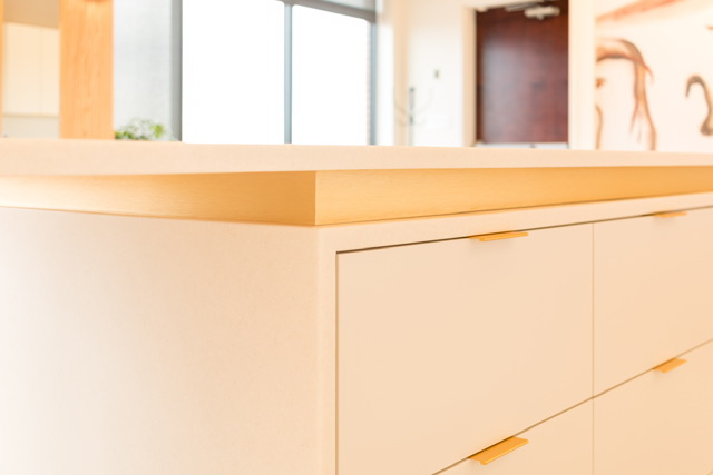 a close up of a door